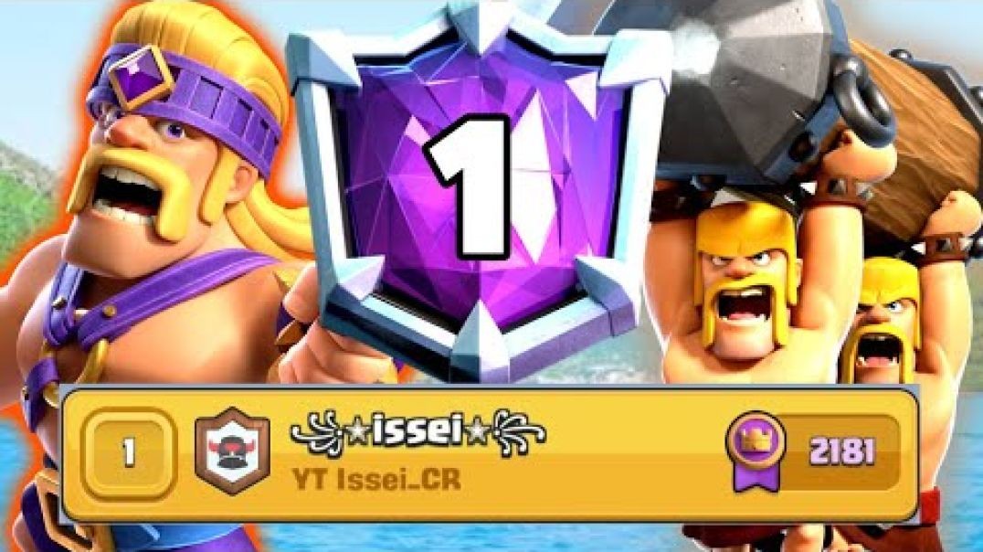 ⁣Clash royale evo barbs top 1