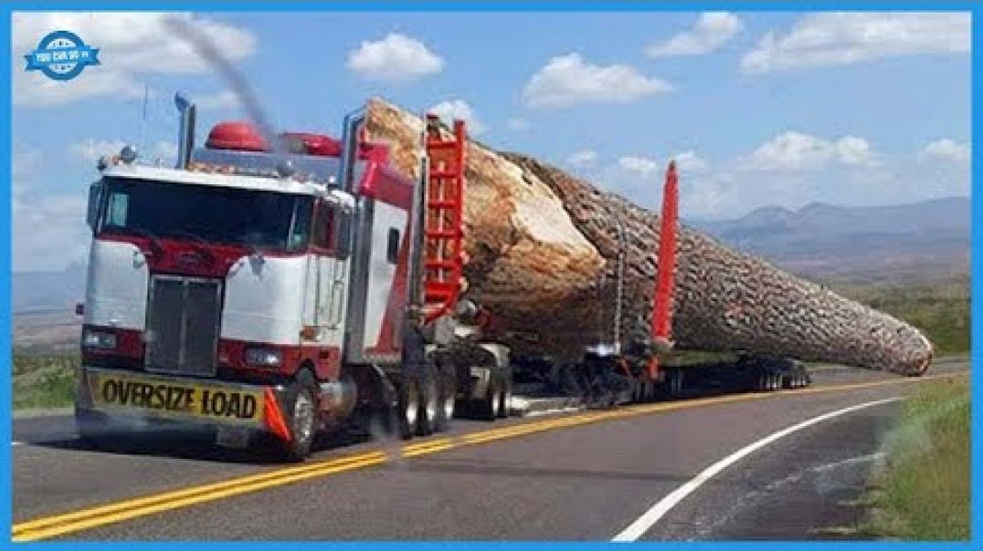 ⁣How To Harvest, Transport Large Logs