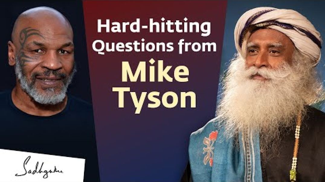 ⁣mike tyson  Asks Sadhguru Some Hard-hitting Questions